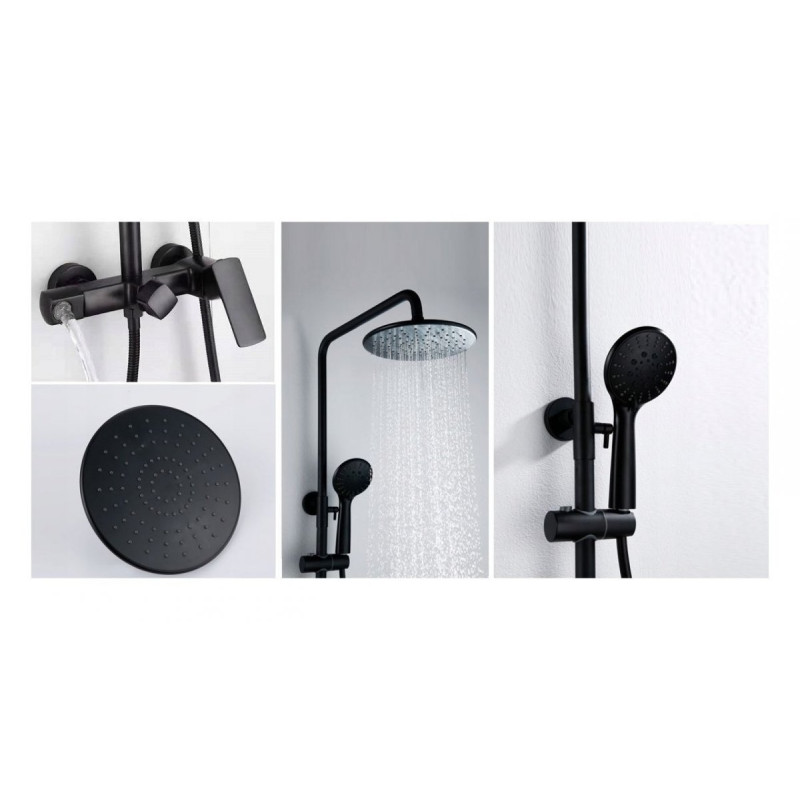 Elegancki Zestaw Prysznicowy Roger Black z Wylewką - Komfort i Styl w Twojej Łazience!