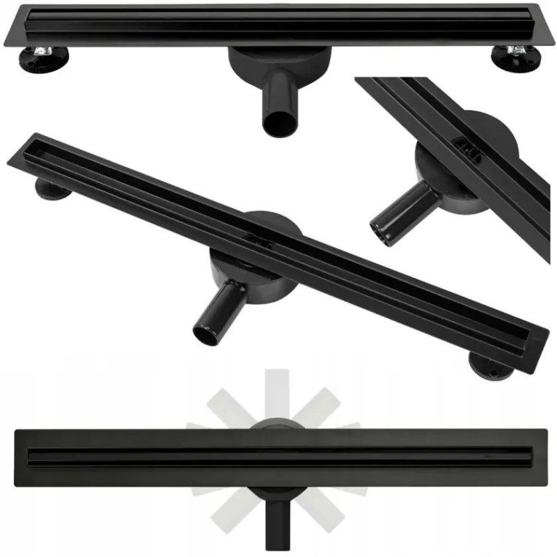 Elegancki Odpływ NEO SLIM PRO Czarny 800 - Nowoczesny Design i Wysoka Jakość!