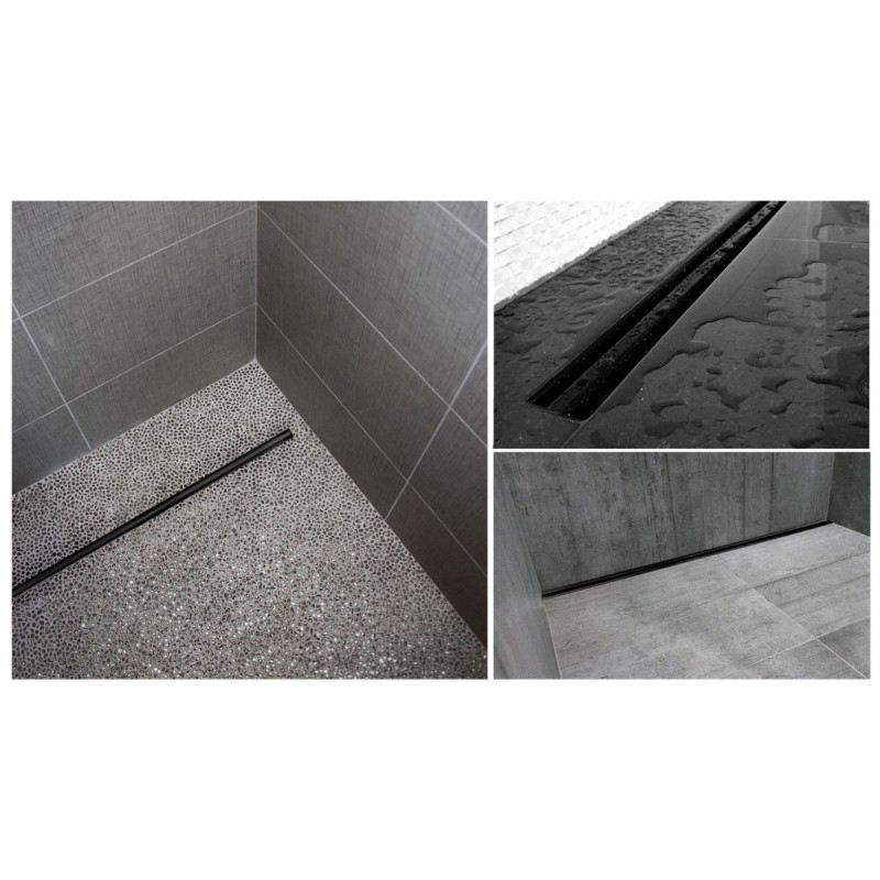 Ekskluzywny Odpływ NEO SLIM PRO 90 cm Czarny - Elegancja i Nowoczesność