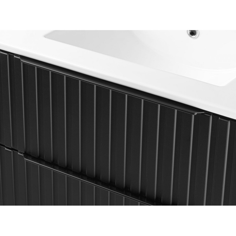 Odkryj styl: Zestaw Astor AMY - czarna szafka z umywalką 60 cm, elegancja i funkcjonalność