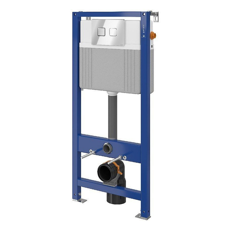 Zestaw Podtynkowy Cersanit Aqua B81 z Chromowanym Przyciskiem Accento Square