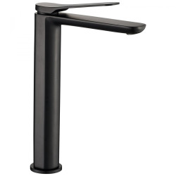 Czarna Elegancja: Wysoka Bateria Umywalkowa CREEK REA-B8404 - Twoje Łazienkowe Marzenie!