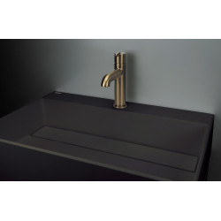 Deante Silia bateria umywalkowa złoty szczotkowany