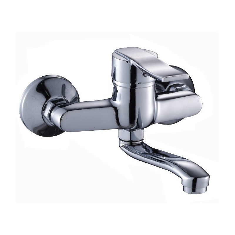 Madera Bateria Ścienna Chrom Jednouchwytowa z Ruchomą Wylewką 5 Lat Gwarancji