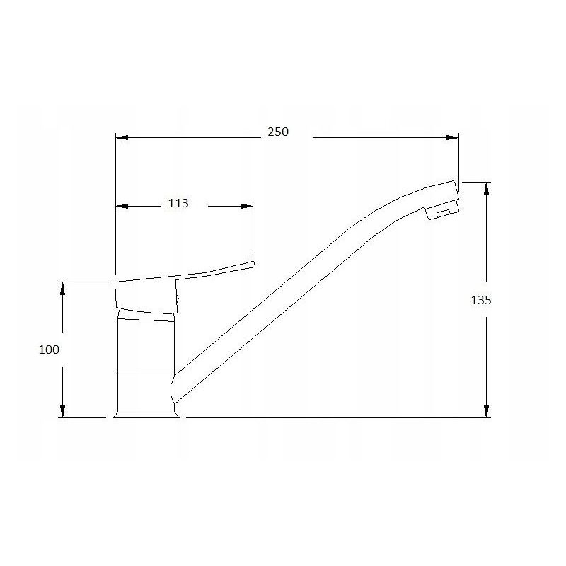 Elegancka Bateria Umywalkowa Madera Chrom Ruchoma Wylewka 134mm