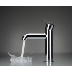 Elegancka Niska Bateria Umywalkowa Deante Silia - Chromowany Srebrny Blask