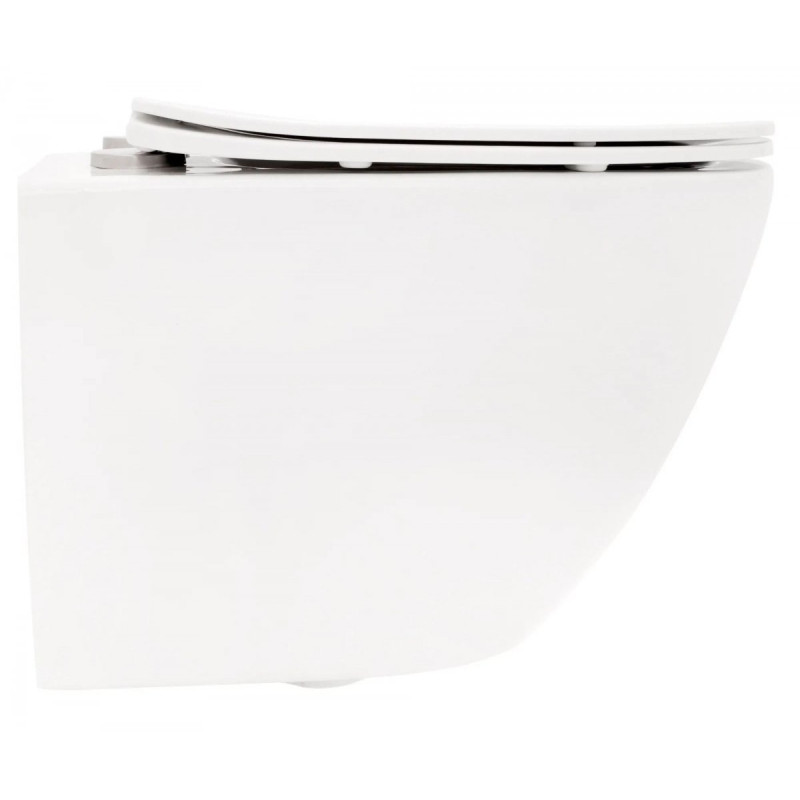 Elegancka WC Carlo Mini Rimless - Duroplastowa Zawieszana Bezkołnierzowa