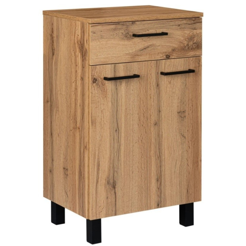 Nowoczesna Komoda Astor LUPO 50 cm – Stylowa Praktyczność z Czarnym Uchwyt!