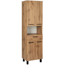 Luksusowy Słupek Łazienkowy ASTOR LUPO 50cm z Drzwiami, Szufladą i Półkami