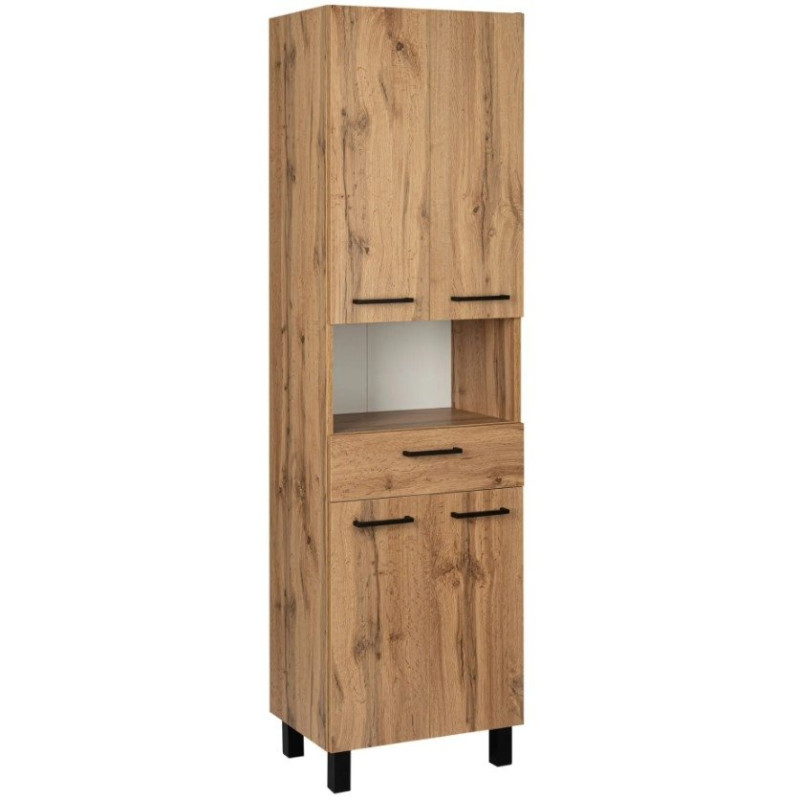 Luksusowy Słupek Łazienkowy ASTOR LUPO 50cm z Drzwiami, Szufladą i Półkami