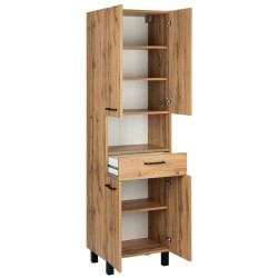 Luksusowy Słupek Łazienkowy ASTOR LUPO 50cm z Drzwiami, Szufladą i Półkami