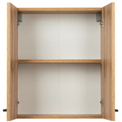 Stylowa szafka łazienkowa ASTOR LUPO z czarnymi drzwiczkami, 50cm - elegancja i funkcjonalność!