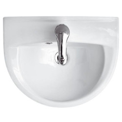 Prestiżowa umywalka wisząca ceramiczna PRESIDENT 50 z otworem na baterię
