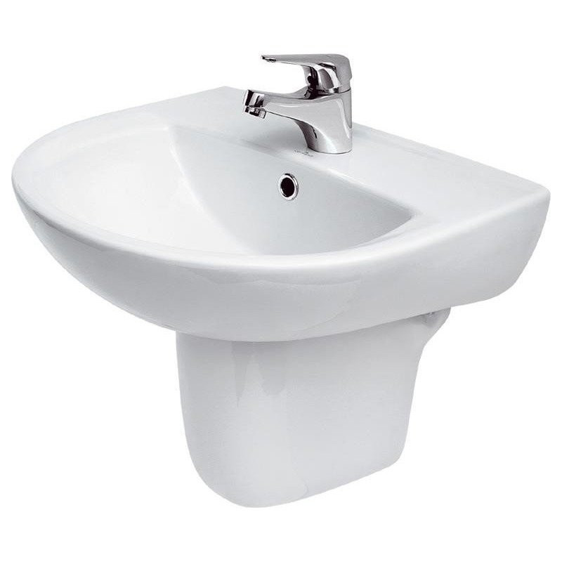 Prestiżowa umywalka wisząca ceramiczna PRESIDENT 50 z otworem na baterię