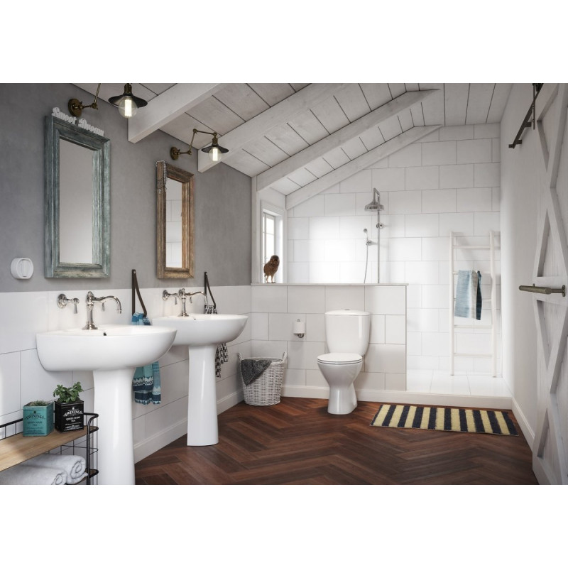 Prestiżowa umywalka wisząca ceramiczna PRESIDENT 50 z otworem na baterię