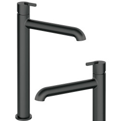 Elegancka Czarna Bateria Umywalkowa Deante Silia Nero - Nowoczesny Design