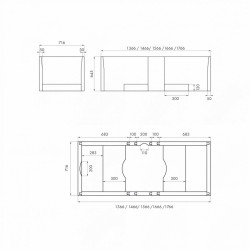 Idealny Regulowany Nośnik Wanien - Pasuje Do Wymiarów 140-180 x 75!