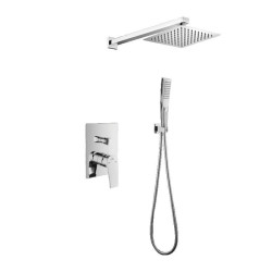 Luksusowy Zestaw Natryskowy Podtynkowy DEZA Chromowany - Kompleksowa Elegancja w Łazience