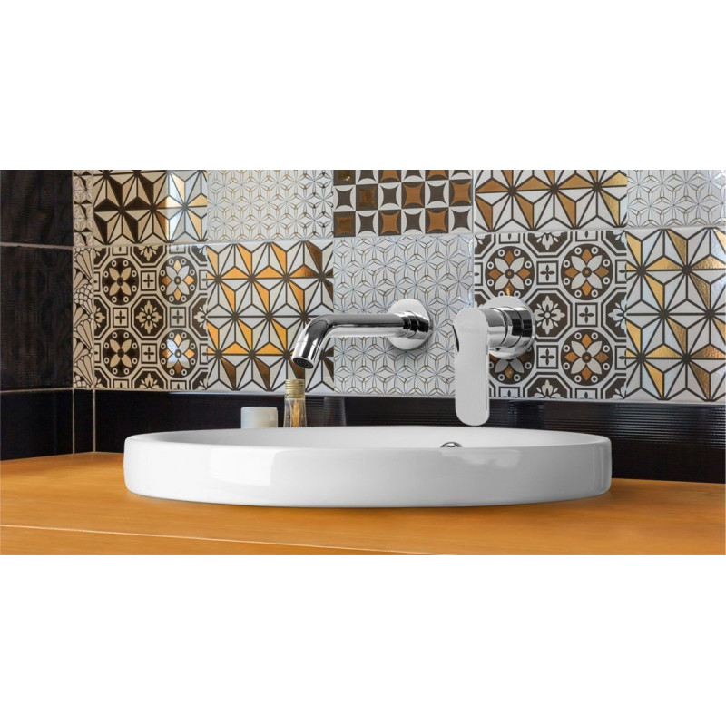 Elegancka umywalka ceramiczna wpuszczana Nike 45 cm - Styl i funkcjonalność!