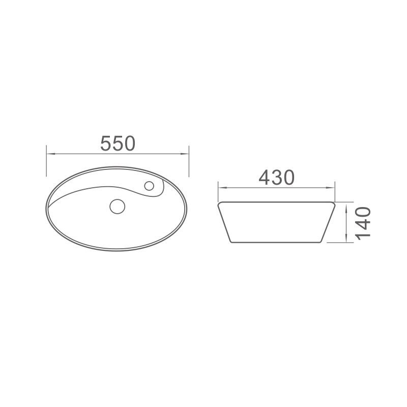 Elegancka Umywalka Ceramiczna Afrodyta 55 cm - Luksus w Twojej Łazience