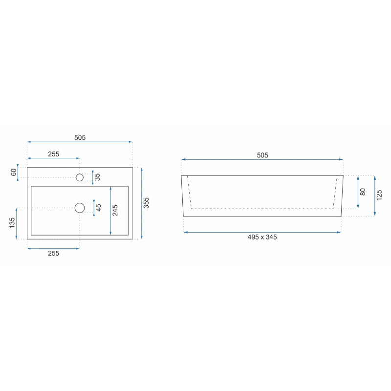 Elegancka Umywalka Nablatowa VALERIA N - Styl i Funkcjonalność dla Twojej Łazienki
