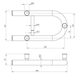 Stalowy uchwyt ścienny na papier Vital NIV B41F – elegancja i funkcjonalność!