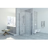 Przestronna kabina prysznicowa Foldex 90x90 - elegancja i nowoczesność bez ram