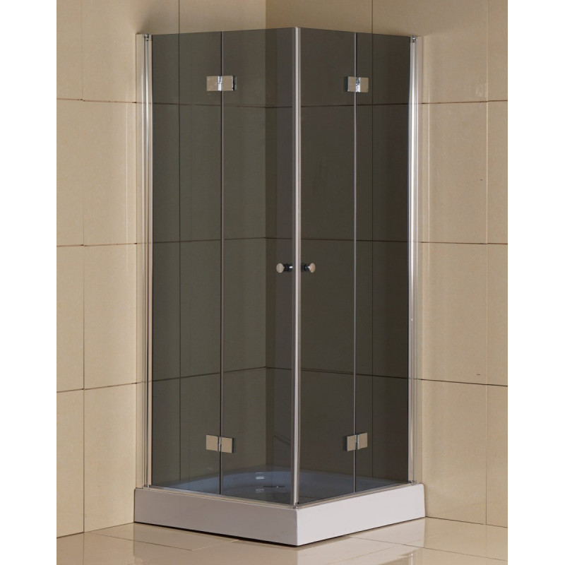 Ekskluzywna Kabina Składana Foldex 90x90 Szkło Grafitowe - Styl i Funkcjonalność