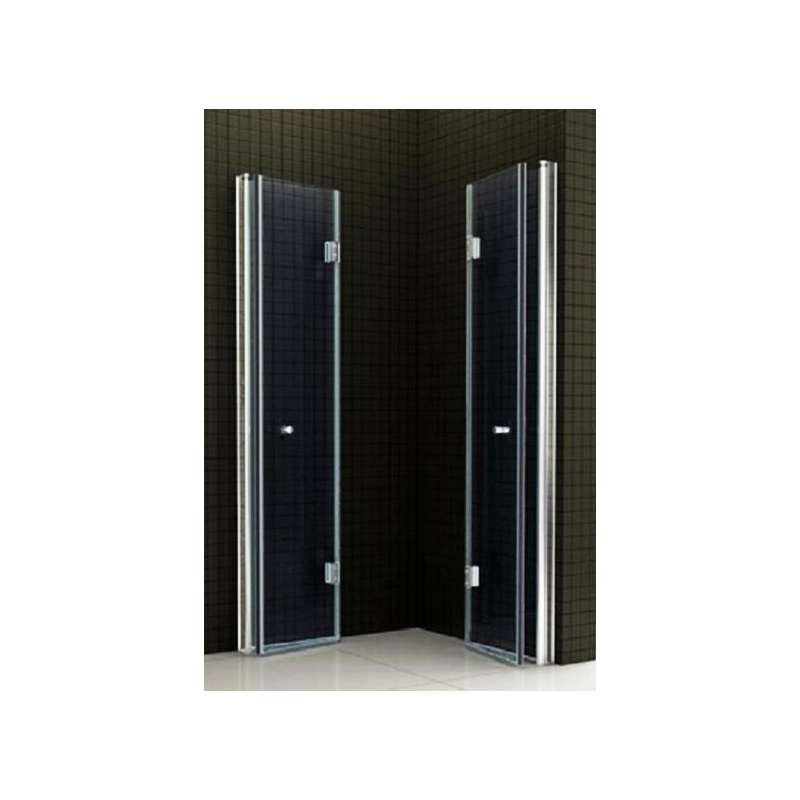 Ekskluzywna Kabina Składana Foldex 90x90 Szkło Grafitowe - Styl i Funkcjonalność