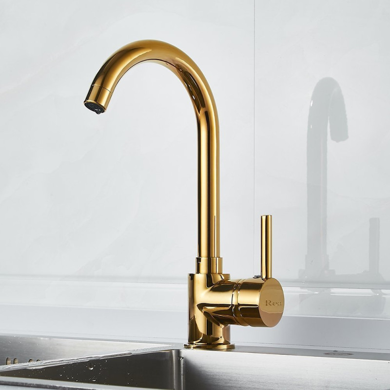 Elegancka Bateria Kuchenna Talisa w Luksusowym Złotym Wykończeniu