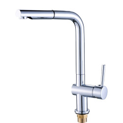 LUNA BLZ_069D - Chromowa Bateria z Wyciąganą Wylewką, Komfort i Styl w Twojej Kuchni!