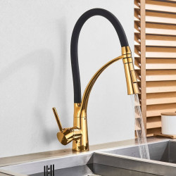 Ekskluzywna bateria kuchenna Gaspar Black Gold - styl i elegancja w jednym!