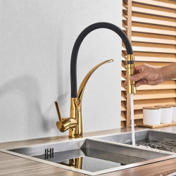 Ekskluzywna bateria kuchenna Gaspar Black Gold - styl i elegancja w jednym!