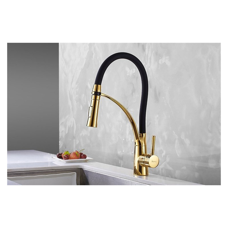 Ekskluzywna bateria kuchenna Gaspar Black Gold - styl i elegancja w jednym!