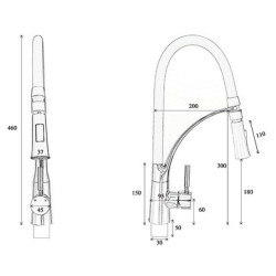 Ekskluzywna bateria kuchenna Gaspar Black Gold - styl i elegancja w jednym!