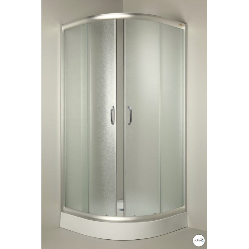 Elegancka Kabina Prysznicowa Sigma 80 Satyna - Szkło Chinchilla Eco