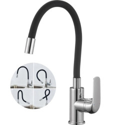 Kuchinox Elza bateria zlewozmywakowa stojąca chrom/czarna