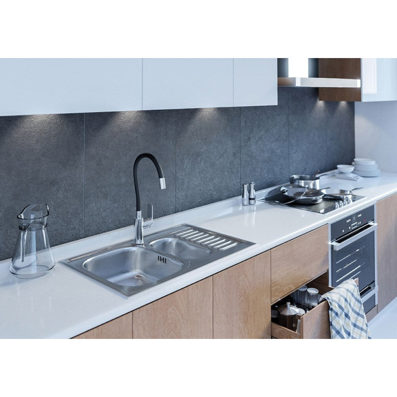 Elegancka Bateria Elza z Chromowaną Elastyczną Wylewką - Styl i Funkcjonalność!