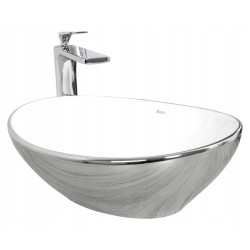 Elegancka Umywalka Sofia Silver - Stylowy Dodatek do Twojej Łazienki