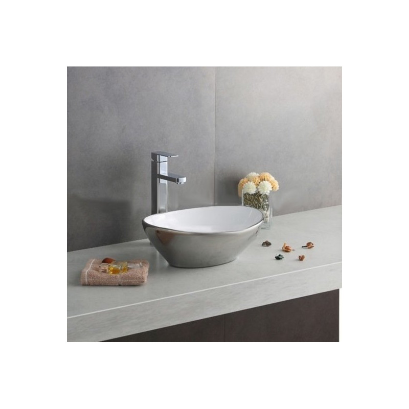 Elegancka Umywalka Sofia Silver - Stylowy Dodatek do Twojej Łazienki