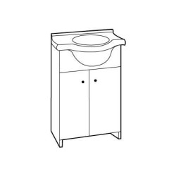 Nowoczesna szafka łazienkowa z umywalką TAMPA 50 – Styl i funkcjonalność w Twoim domu