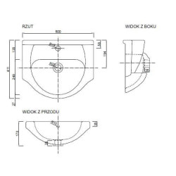 Nowoczesna szafka łazienkowa z umywalką TAMPA 50 – Styl i funkcjonalność w Twoim domu