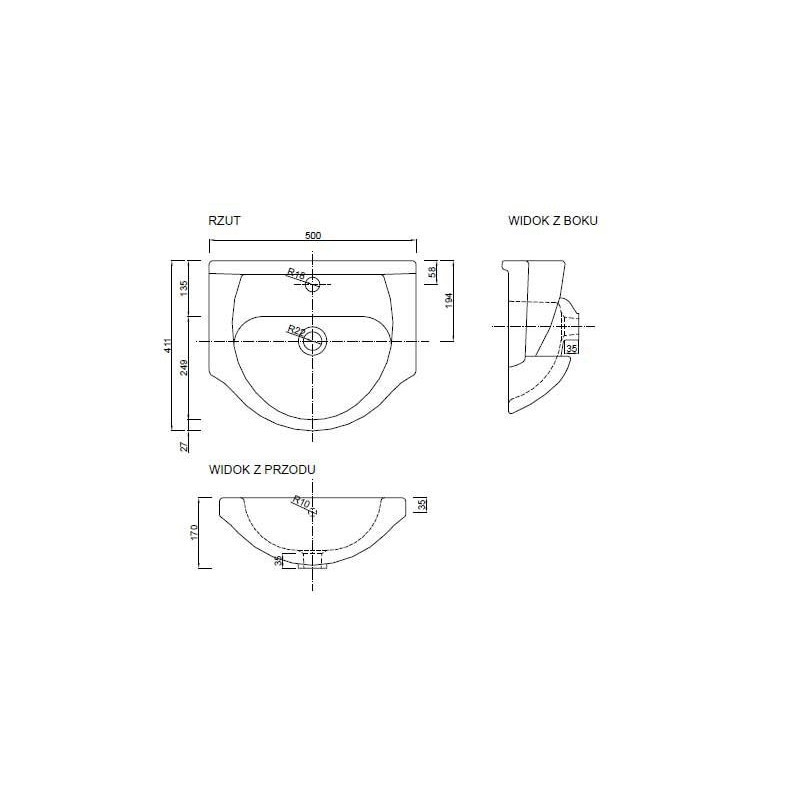 Nowoczesna szafka łazienkowa z umywalką TAMPA 50 – Styl i funkcjonalność w Twoim domu