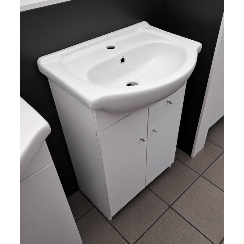 Funkcjonalna Szafka Łazienkowa z Umywalką TAMPA 55 - Styl i Praktyczność W Jednym