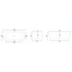 Wanna Wolnostojąca Olimpia 170 cm - Idealne Połączenie Stylu i Komfortu