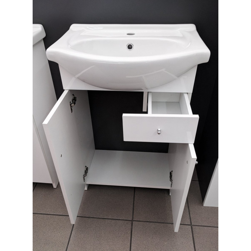 Funkcjonalna Szafka Łazienkowa z Umywalką TAMPA 55 - Styl i Praktyczność W Jednym