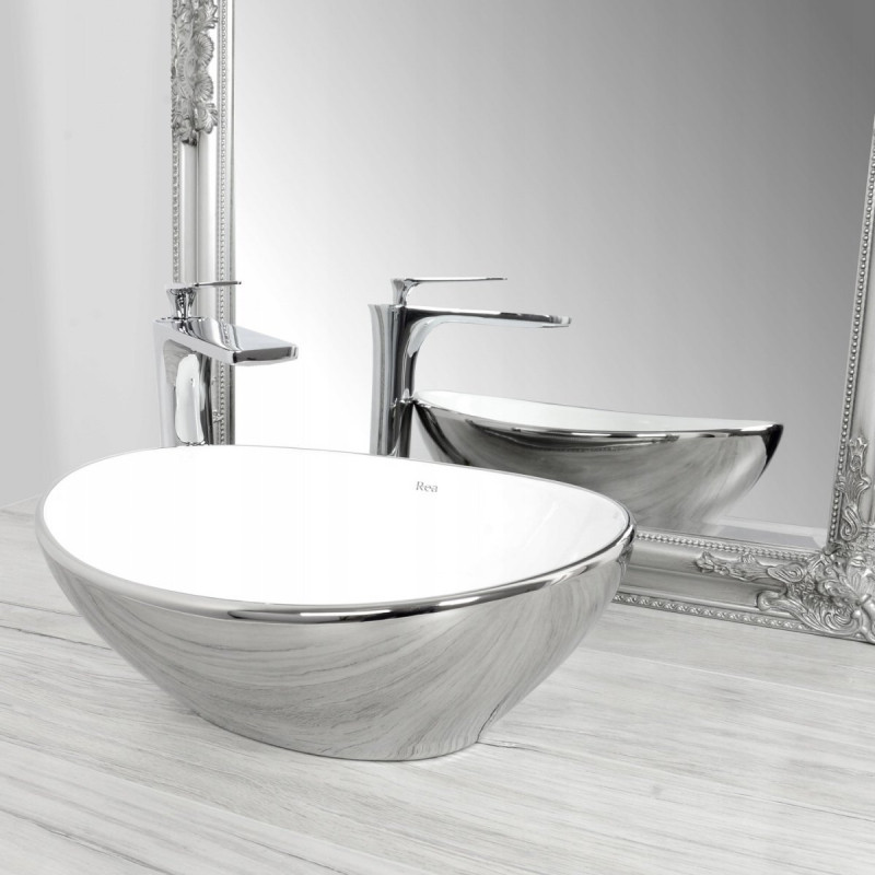 Elegancka Umywalka Sofia Silver - Stylowy Dodatek do Twojej Łazienki