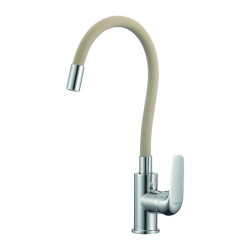 Kuchinox Elza bateria zlewozmywakowa stojąca chrom/beżowe