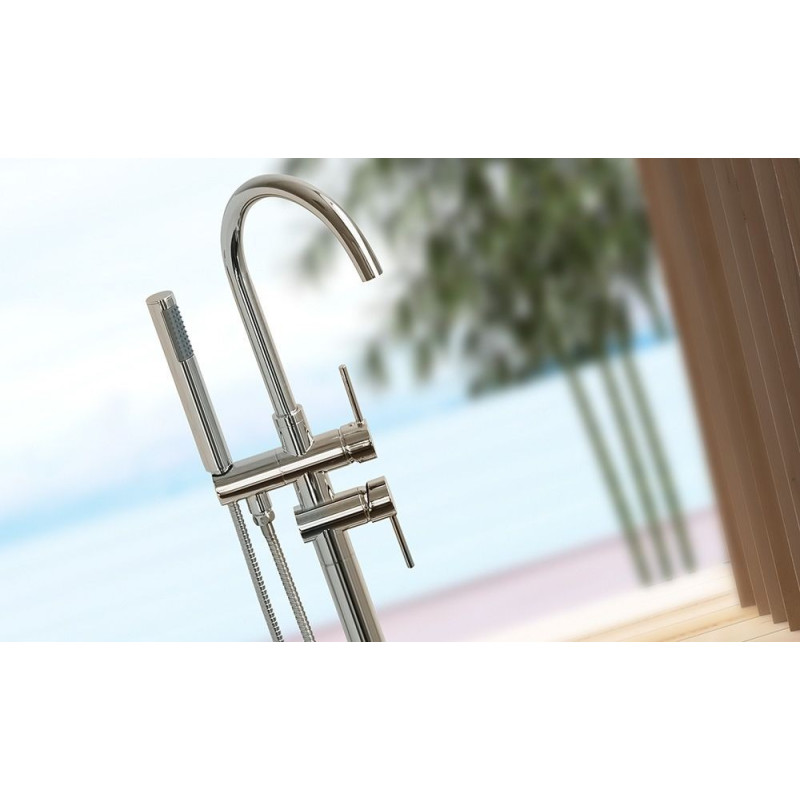 Luksusowa Bateria Podłogowa LUNGO ORTIS Chrom do Wanny - Elegancja i Styl