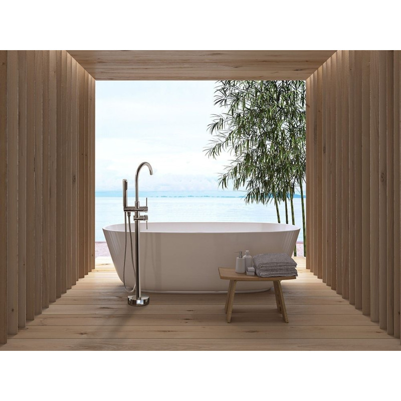 Luksusowa Bateria Podłogowa LUNGO ORTIS Chrom do Wanny - Elegancja i Styl